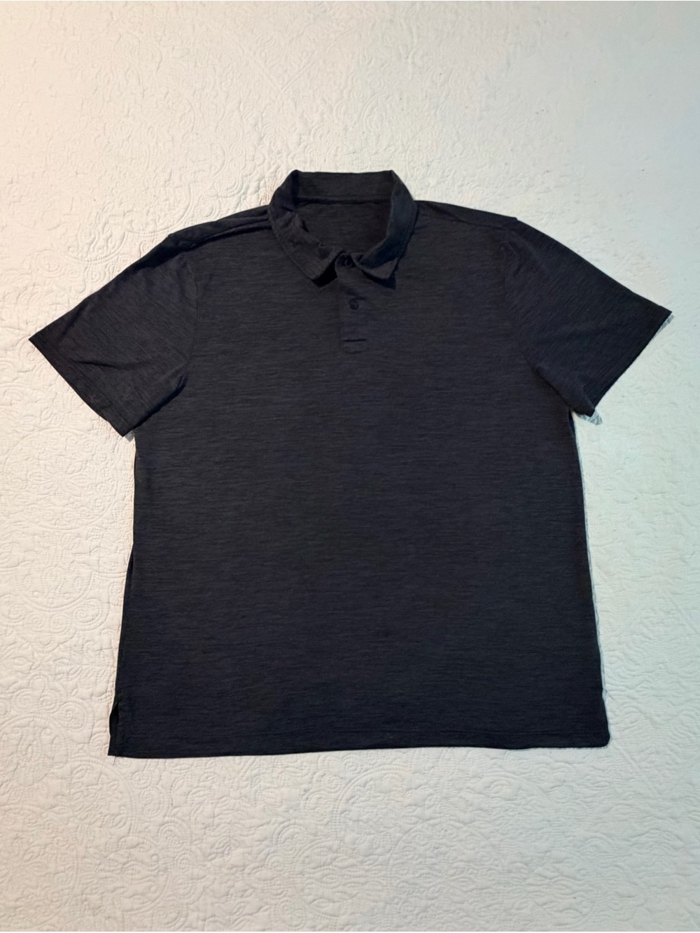 32 Degrees Men's Short Sleeve Performance Polo Shirt Heather Gray XXL